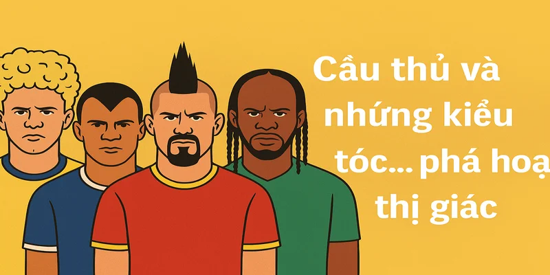 Cầu thủ và những kiểu tóc phá hoại thị giác