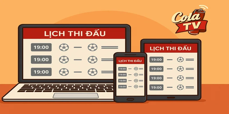 Lịch thi đấu bóng đá thích hợp trên mọi thiết bị